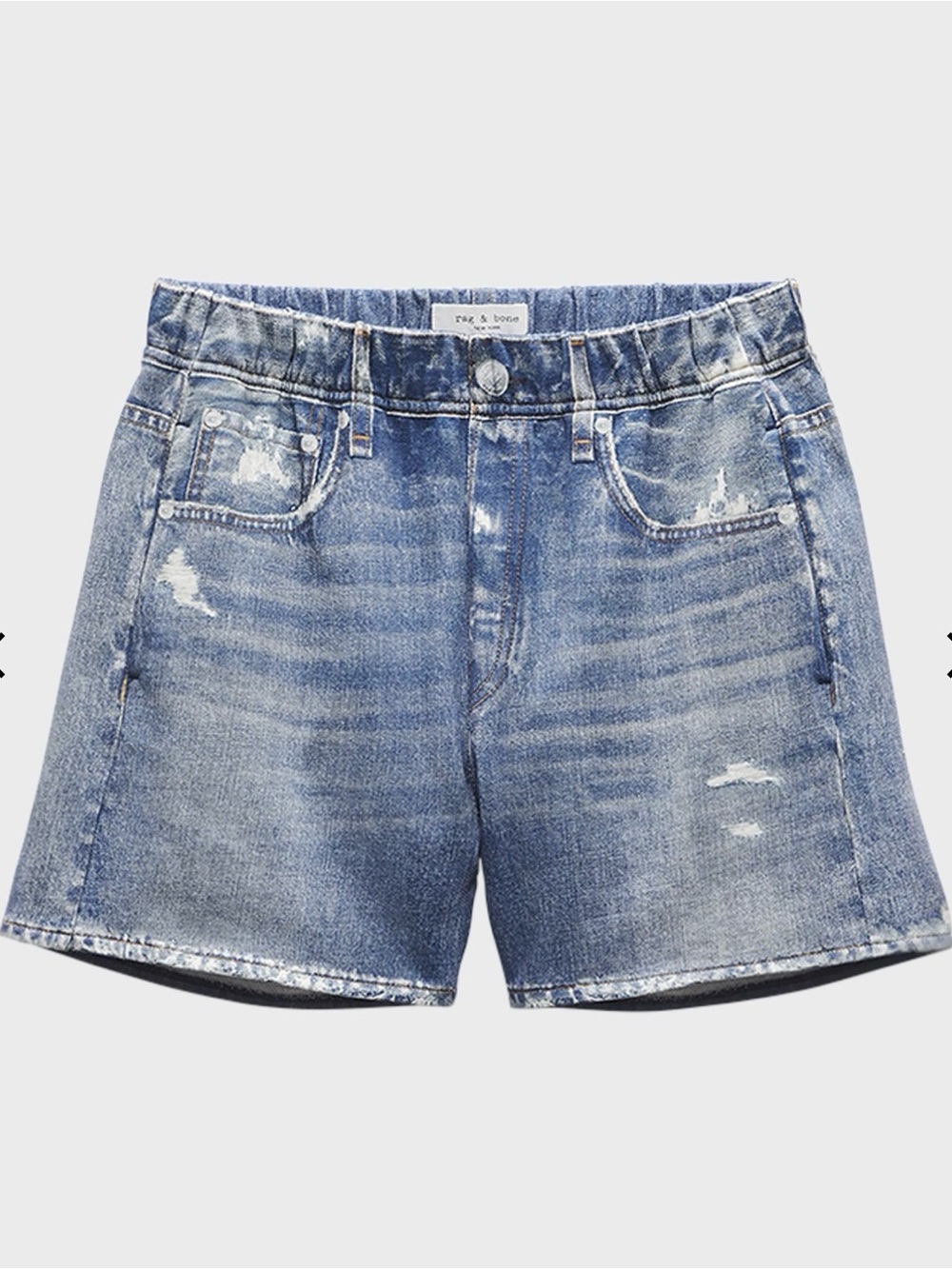rag & bone Miramar Cotton Terry Denim Shorts